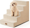 Dog Stairs for Small Dogs, 5 Tier Widened Pet Stairs for High Beds, 23.6" H Non-Slip Dog Steps for Puppy, Elderly, or