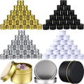 100 Pcs 4oz Candle Tins with Lids, Metal Jars for Candle Making