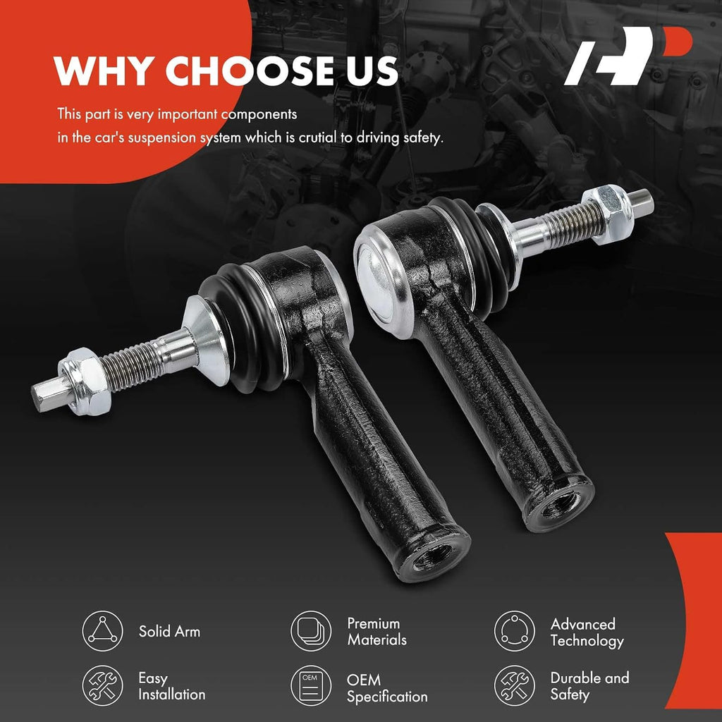 A-Premium Front Outer Tie Rod End Fix Uneven Tire Wear Compatible with Ford