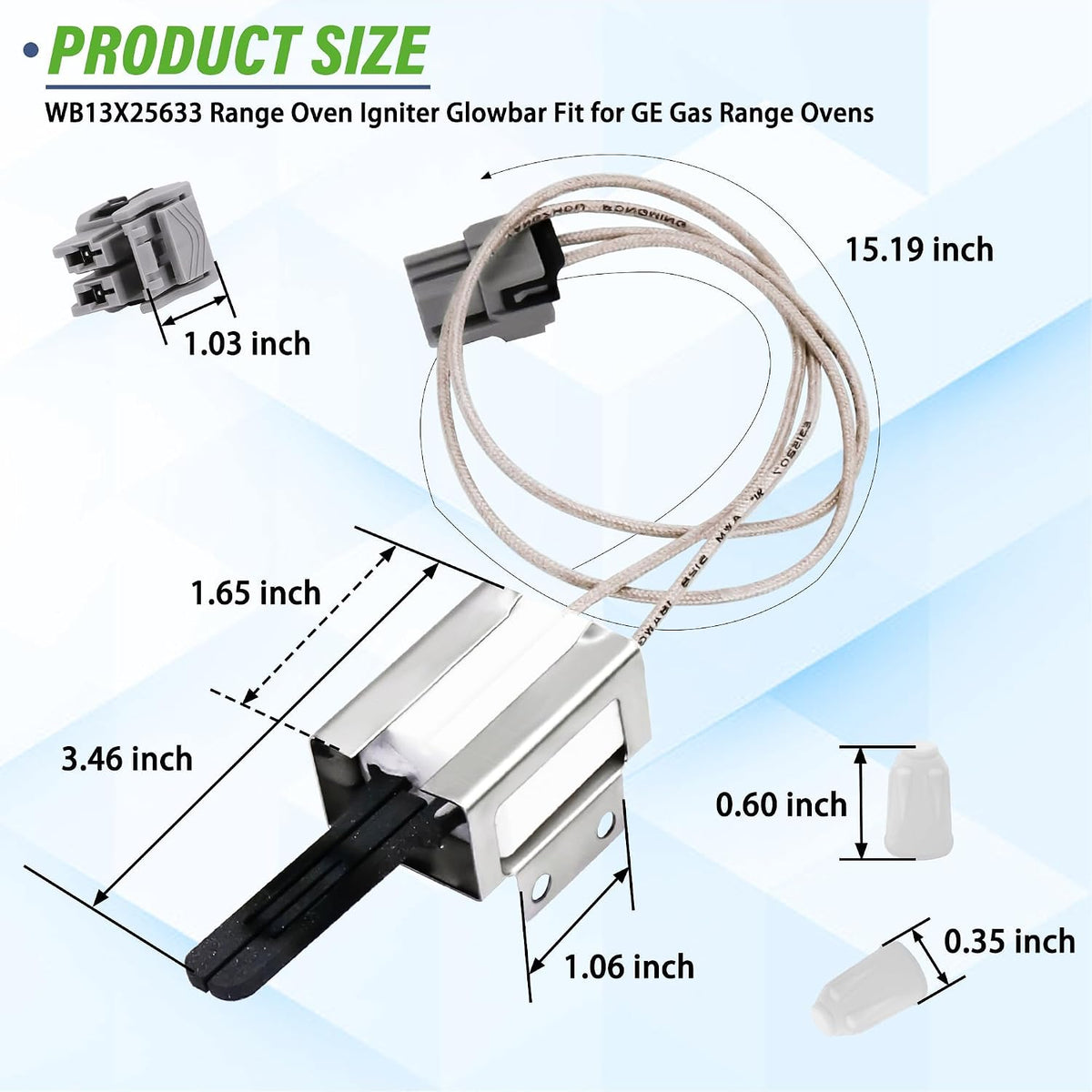 WB13X25633 Range Oven/Stove Range Igniter Glowbar Fit for G.E PGS960SEL4SS