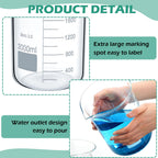 2 Pcs 2000ml Beaker 3.3 Borosilicate Glass Beakers Lab Beakers