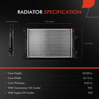 A-Premium Engine Coolant Radiator Assembly Compatible with Hyundai