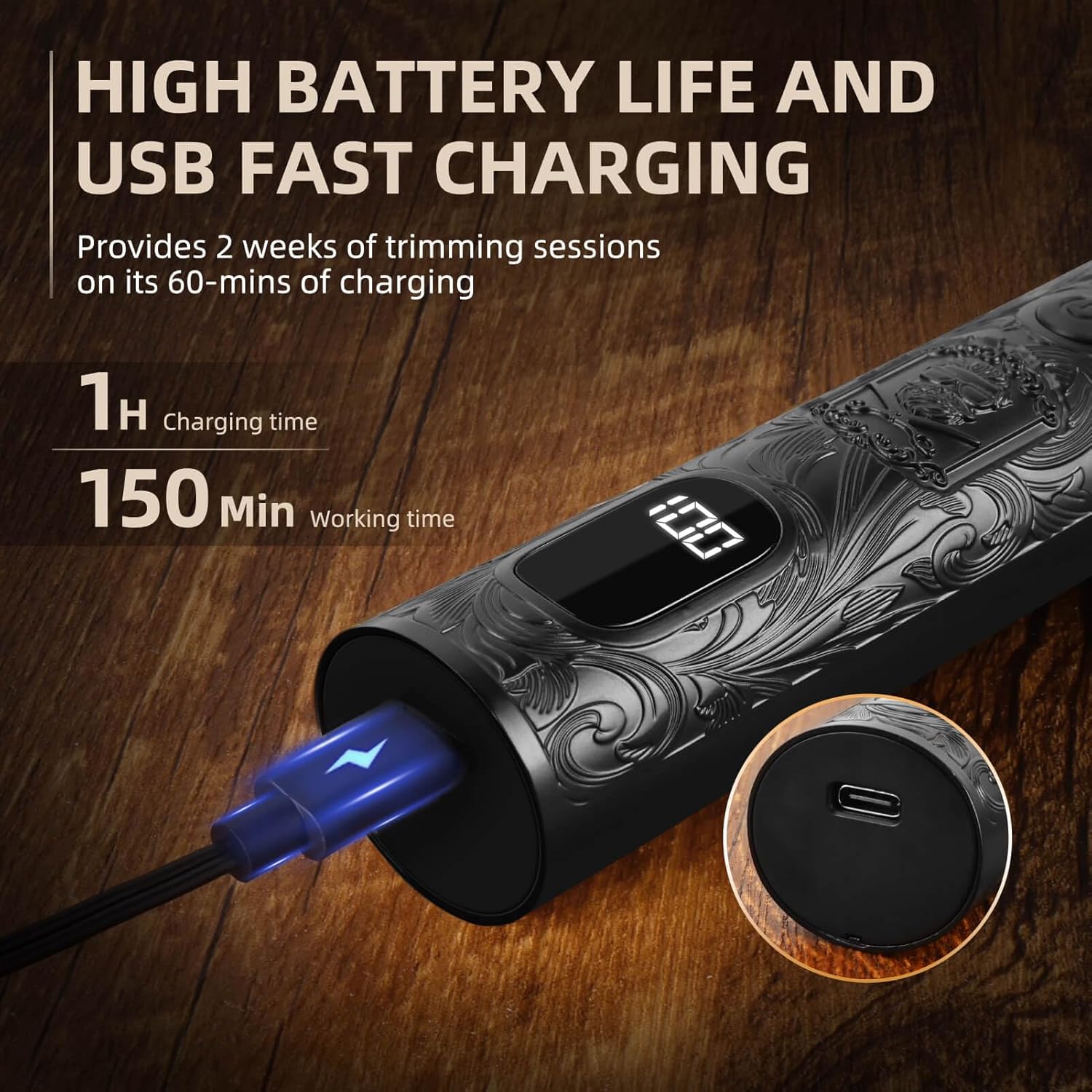 Beard Trimmer for Men, Electric Razor Shavers, Cordless Hair Clippers, 7 in 1 Beard Grooming Kit for Mustache, Body