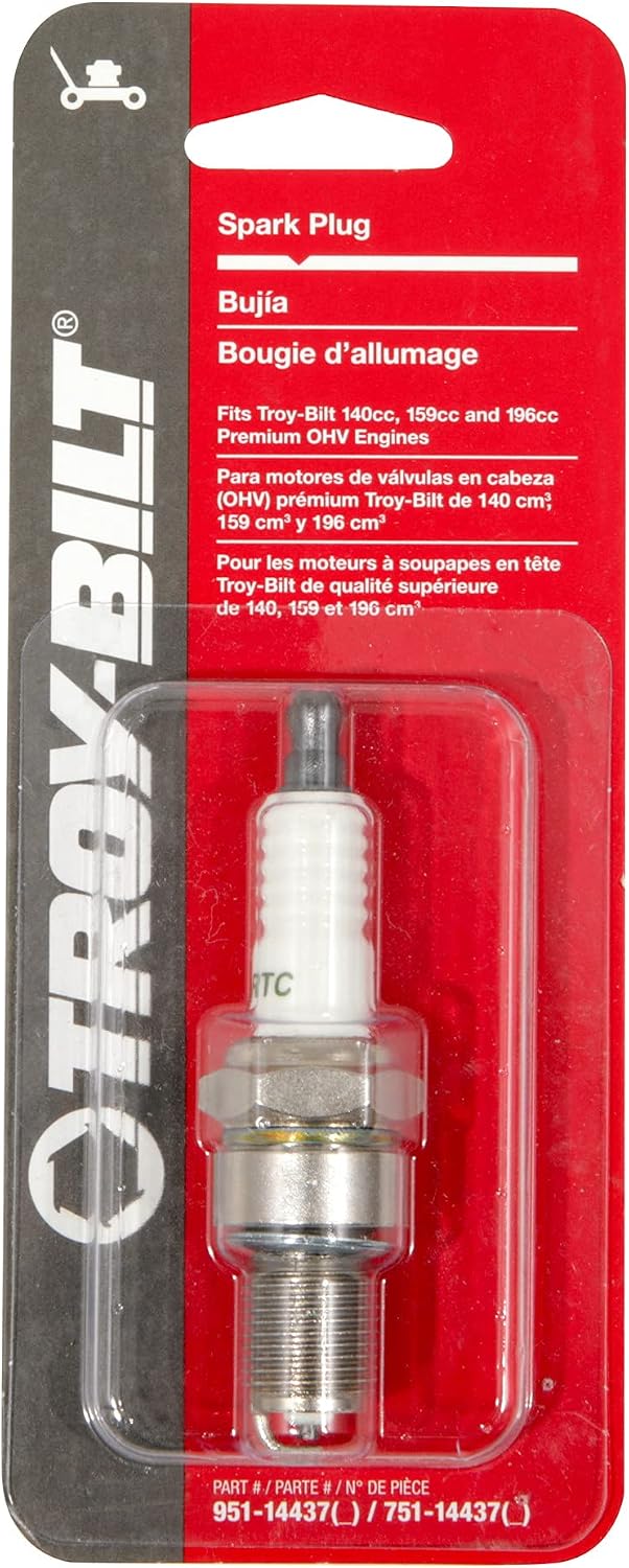 Troy-Bilt Original Equipment 13/16 in. Spark Plug for Walk-Behind Mowers with Premium OHV Engines, OE# 951-14437, 751-14437