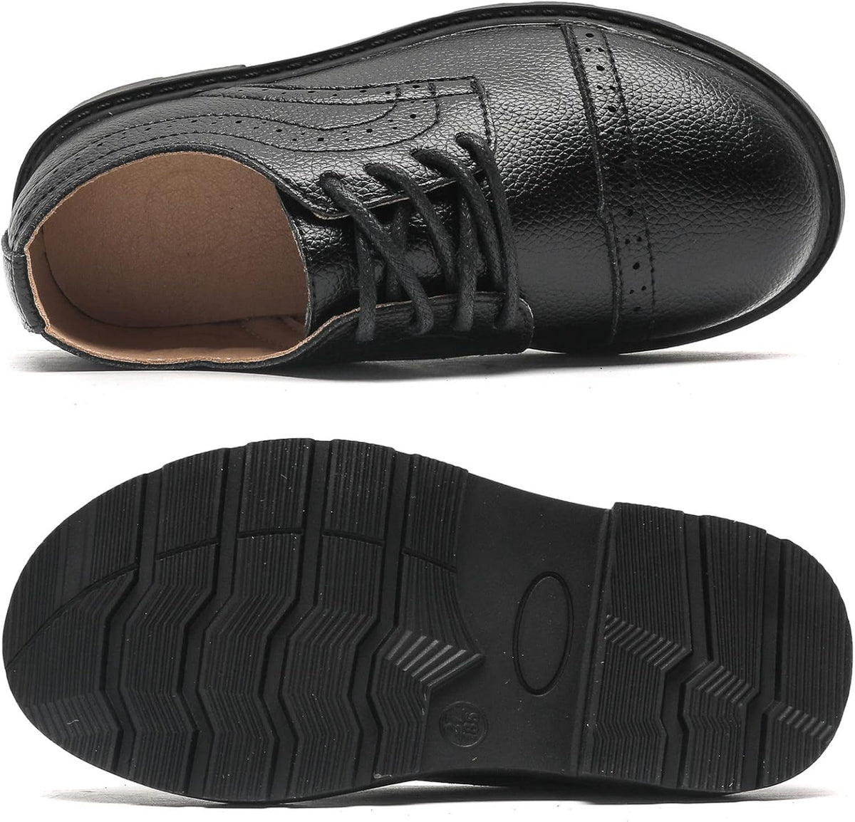 Boys Girls Classic Lace-Up Dress Shoes Oxford Shoes Wedding Church School Uniform Shoes (Toddler/Little Kid/Big Kid)