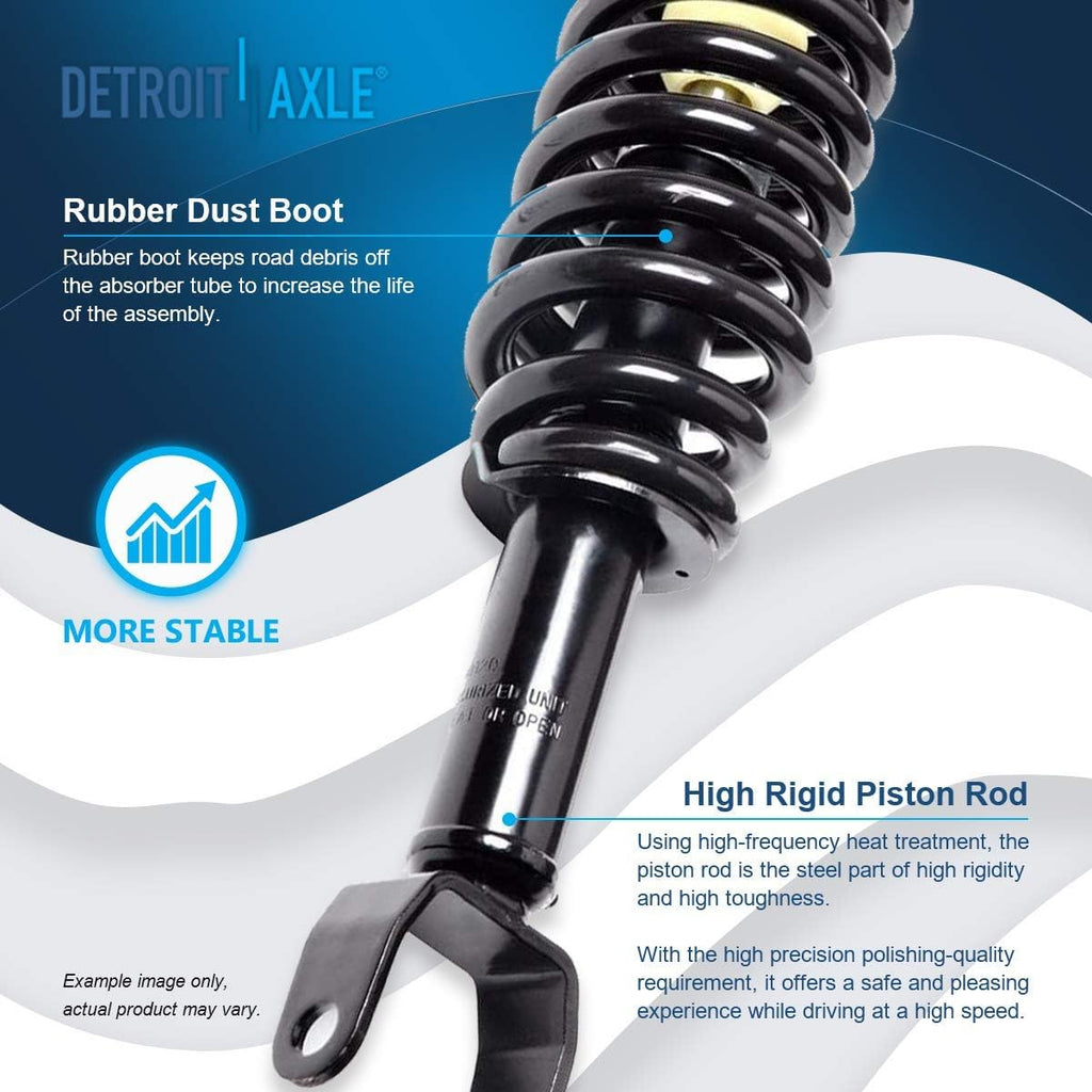 Detroit Axle - 2WD Struts Shocks for 2005-2009 Dodge Dakota