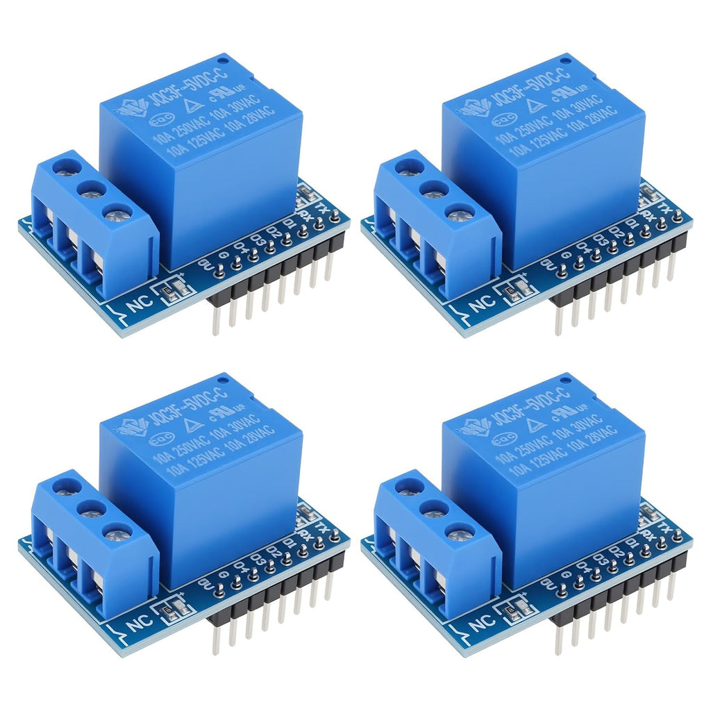 OTOTEC 4Pcs Mini Relay Module Board Compatible with Wemos D1 Compatible with NodeMCU