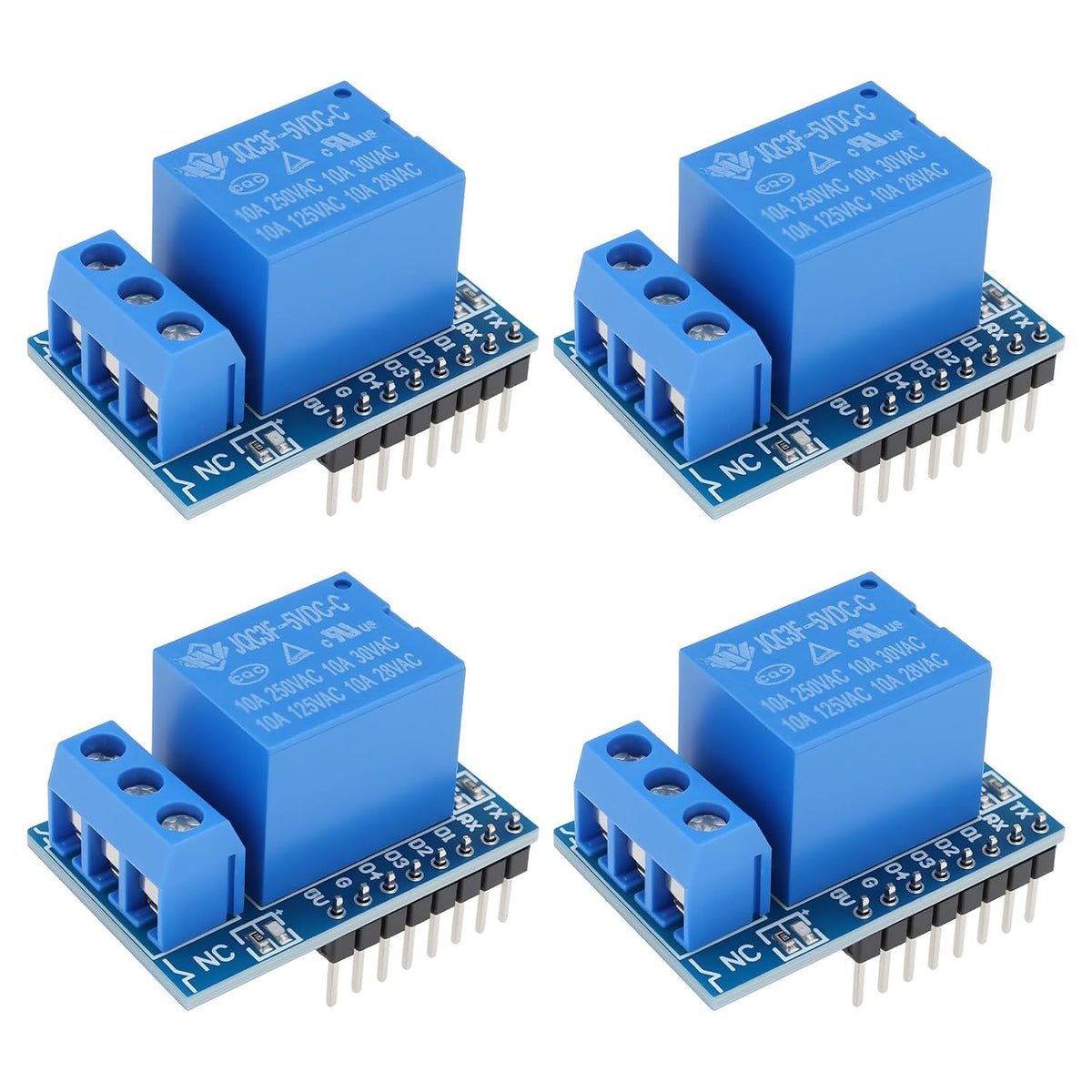 OTOTEC 4Pcs Mini Relay Module Board Compatible with Wemos D1 Compatible with NodeMCU