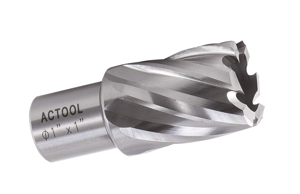 1" Diameter × 1" Depth of Cut HSS ANNULAR Cutter with 3/4'' Weldon Shank
