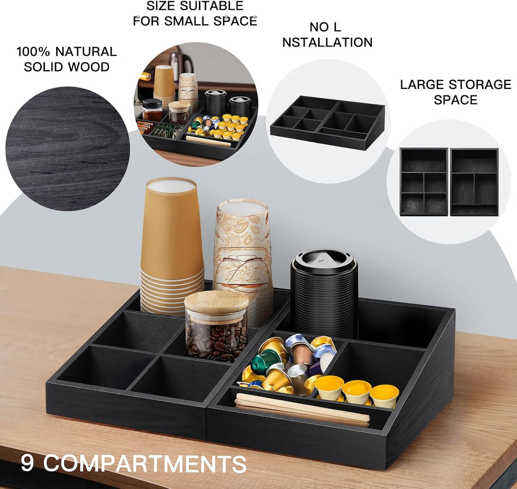 Coffee Station Organizer for Counter