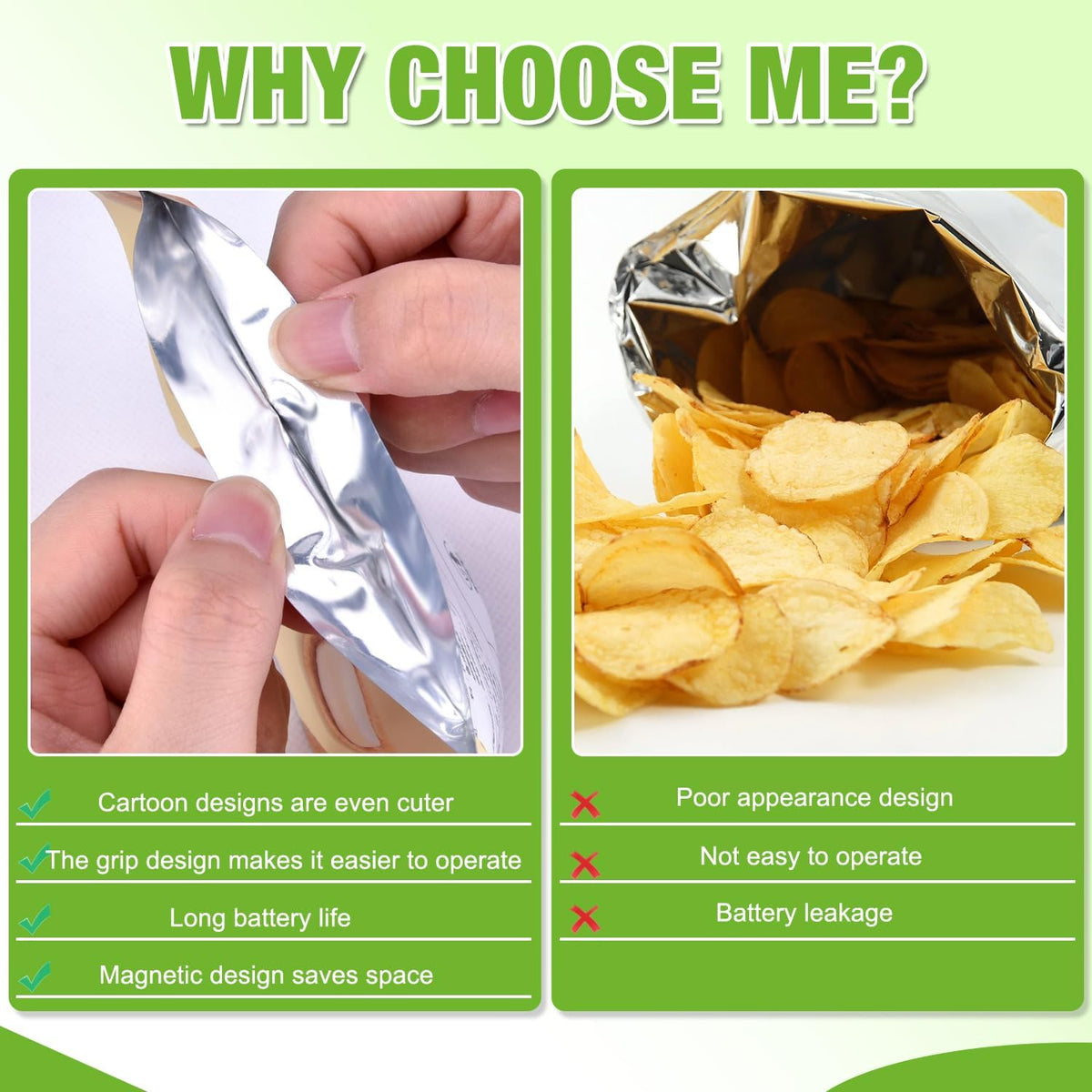 2-in-1 Rechargeable Mini Heat Sealer & Cutter,Mini Bag Sealer,Portable Handheld 2 in 1 Rechargeable Food Bag Sealer