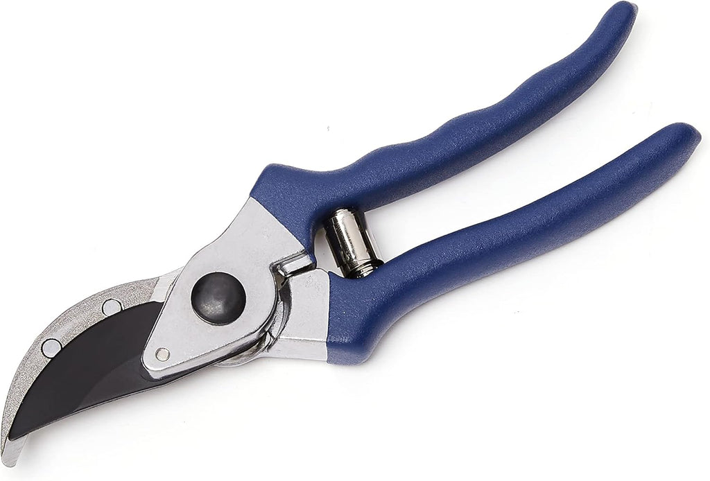 Professional Bypass Pruning Shears, Garden Clippers, 8-inch Steel Hand Pruners, Rust Resistant with Ergonomic