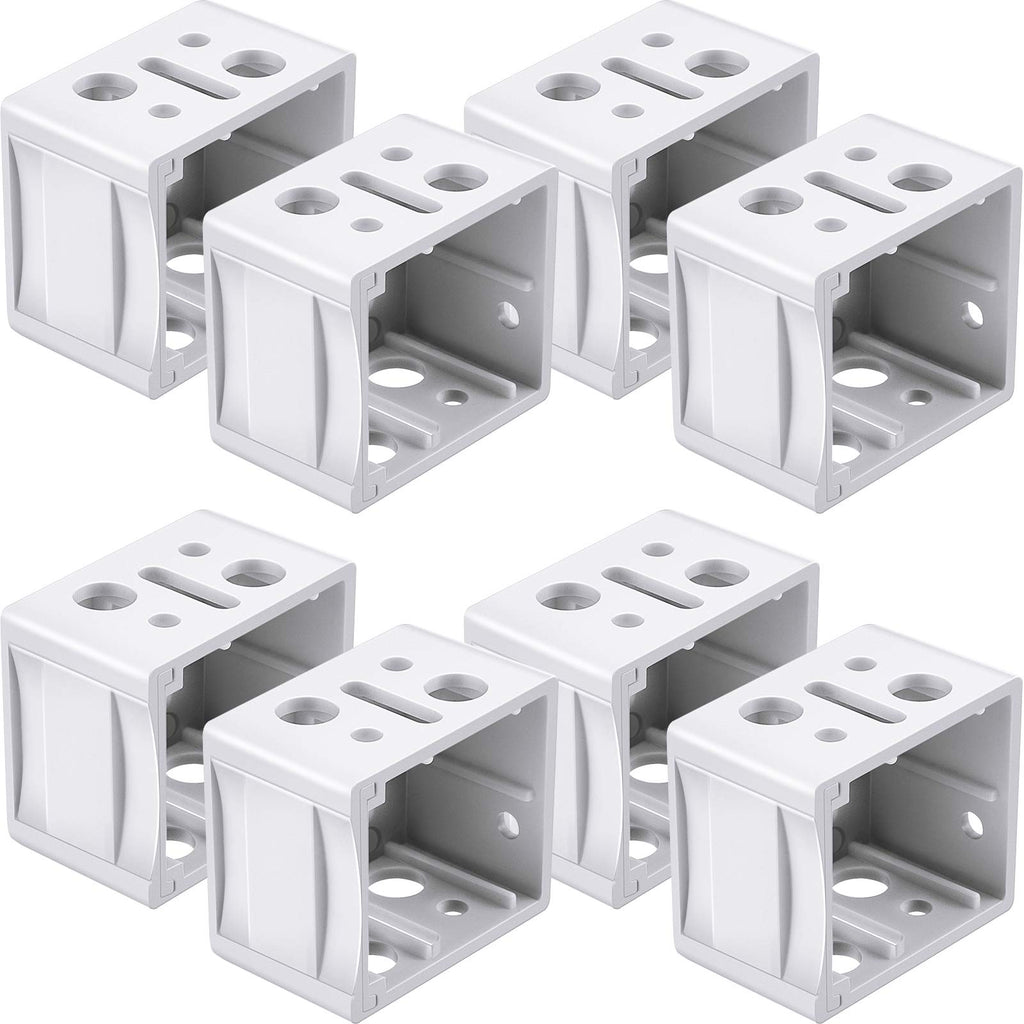 8 Pcs 1 Inch Mini Blind Bracket Replacement Plastic Headrail Mounting