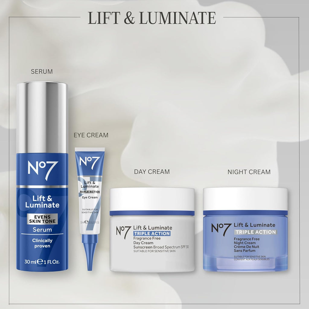 Lift and Luminate Triple Action Fragrance-Free Night Cream – Anti-Wrinkle Collagen Peptide Brightening Moisturizer