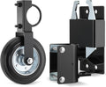 2 Way Farm Gate Latch 6" Gate Support Wheel for Metal Tube Gates