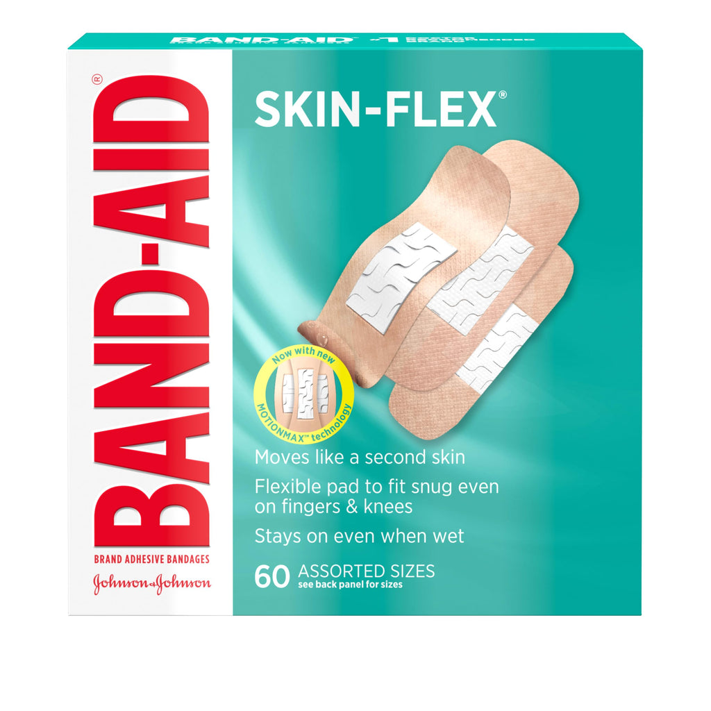 Brand Skin-Flex Adhesive Bandages, Assorted Sizes, 60 Count