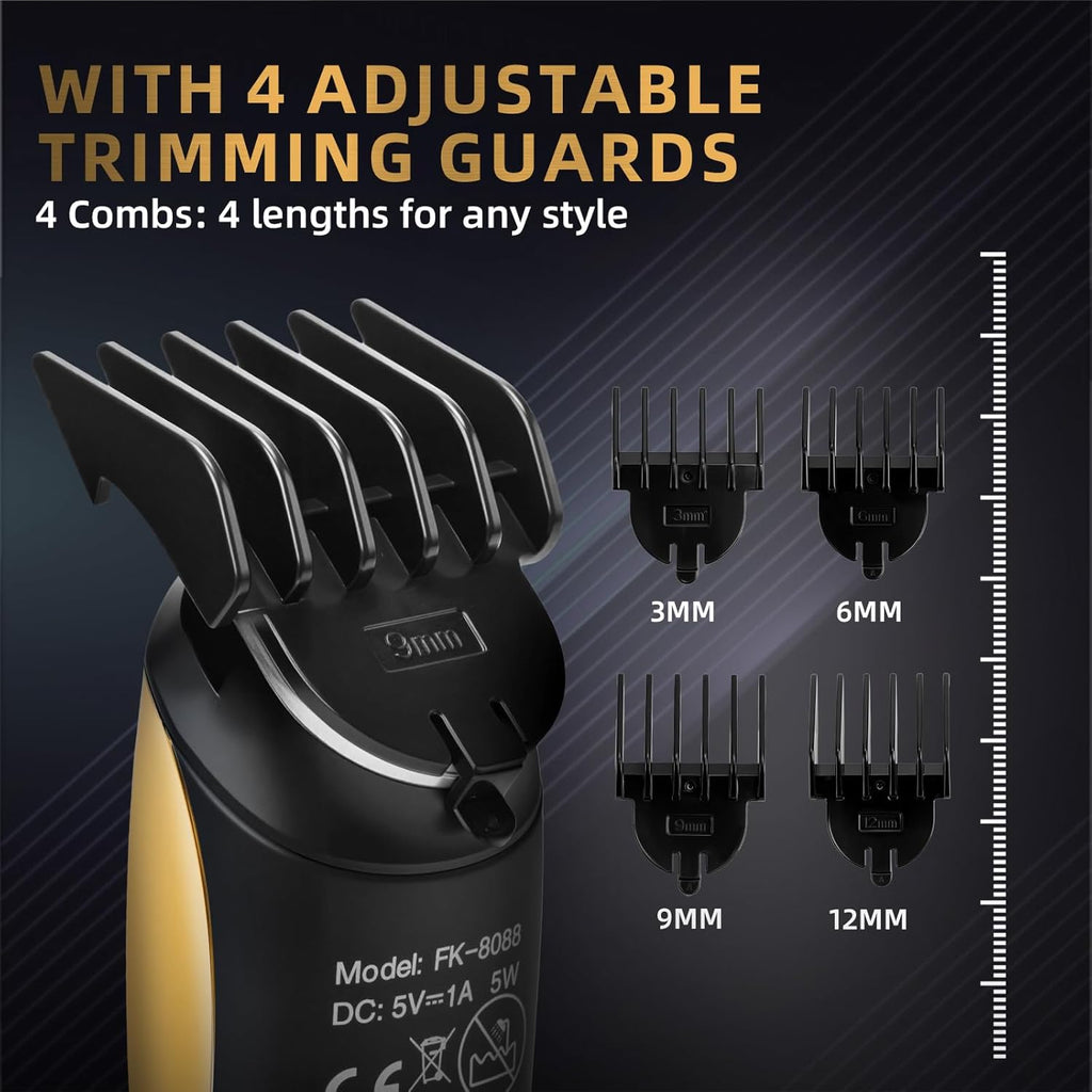Beard Trimmer for Men, Rechargeable Men's Hair Trimmer for Mustache, Electric Razor & Body Grooming Kit for Beard