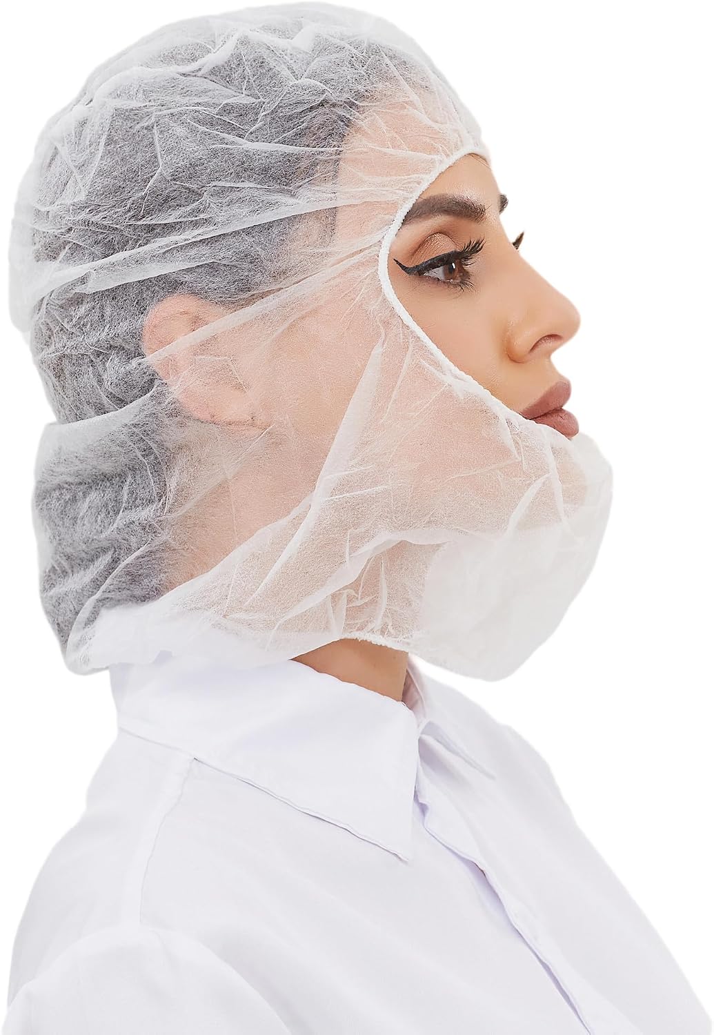 Disposable Hood Cap Face Hair Cover Beard Cover Combo