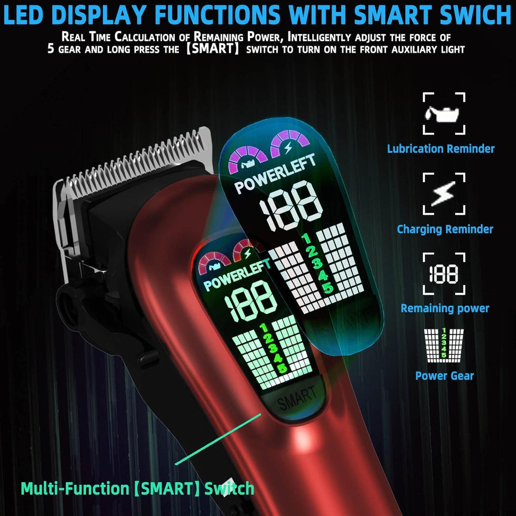 Hair Clippers for Men Barber Clippers Rechargeable Hair Trimmer Kit | Professional Clippers for Men Cordless&Corded