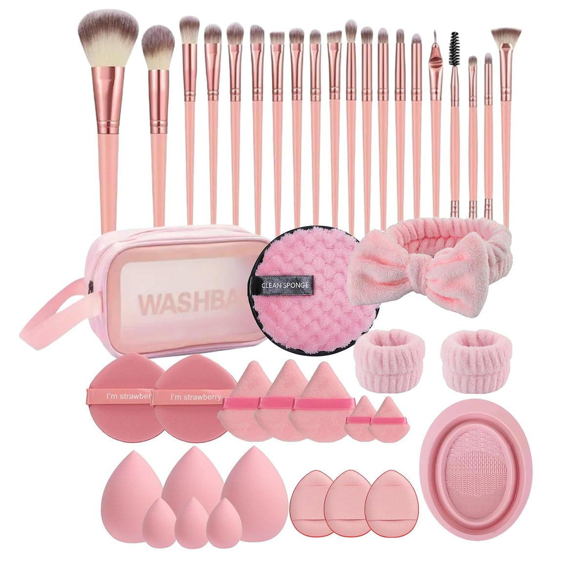 Makeup Brush Set, 42Pcs Makeup Tool Set Premium Synthetic Foundation Powder Concealers Eye Shadows Blush Makeup