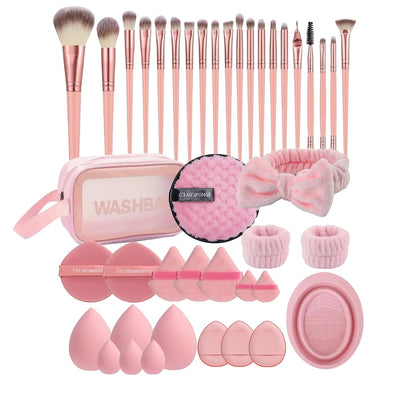 Makeup Brush Set, 42Pcs Makeup Tool Set Premium Synthetic Foundation Powder Concealers Eye Shadows Blush Makeup