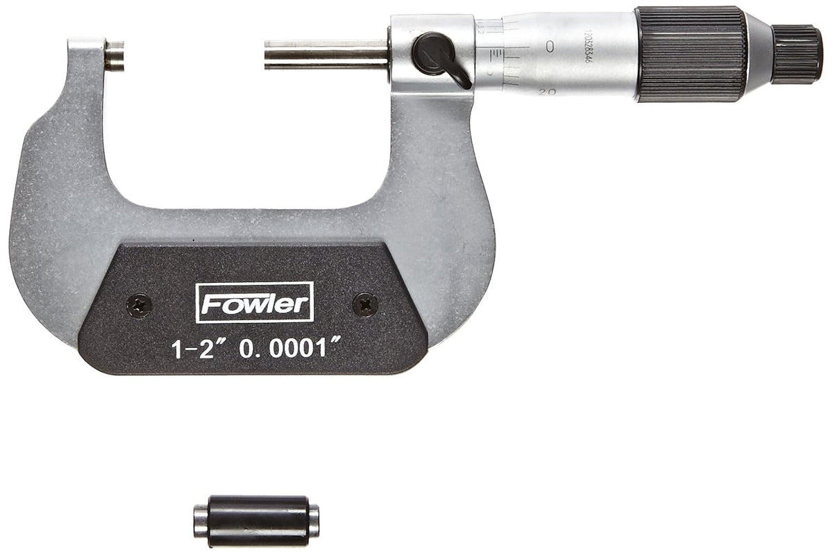 Fowler 52-229-202-0, Swiss-Style Outside Micrometer with 1-2" Measuring Range
