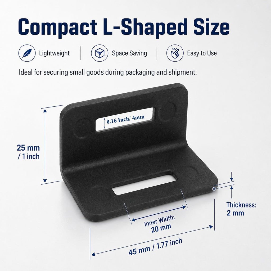 Packaging Edge Protectors, 100 Pack Plastic Corner Guards