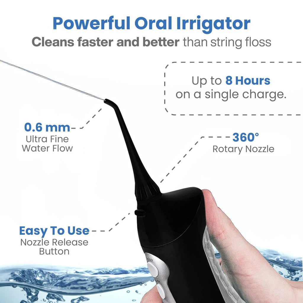 Home Dental Center Rechargeable Power Toothbrush & Smart Water Flosser - Complete Family Oral Care System - 10
