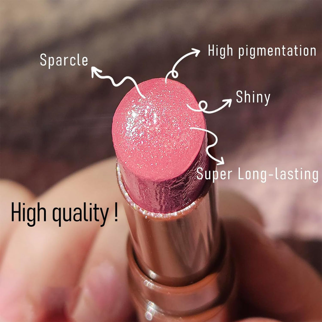 2PCS Jelly Lip Gloss with Brown Lip Liner Set for Women(Classic) | Moisturizing Solid High Shine Lip Gloss Combo