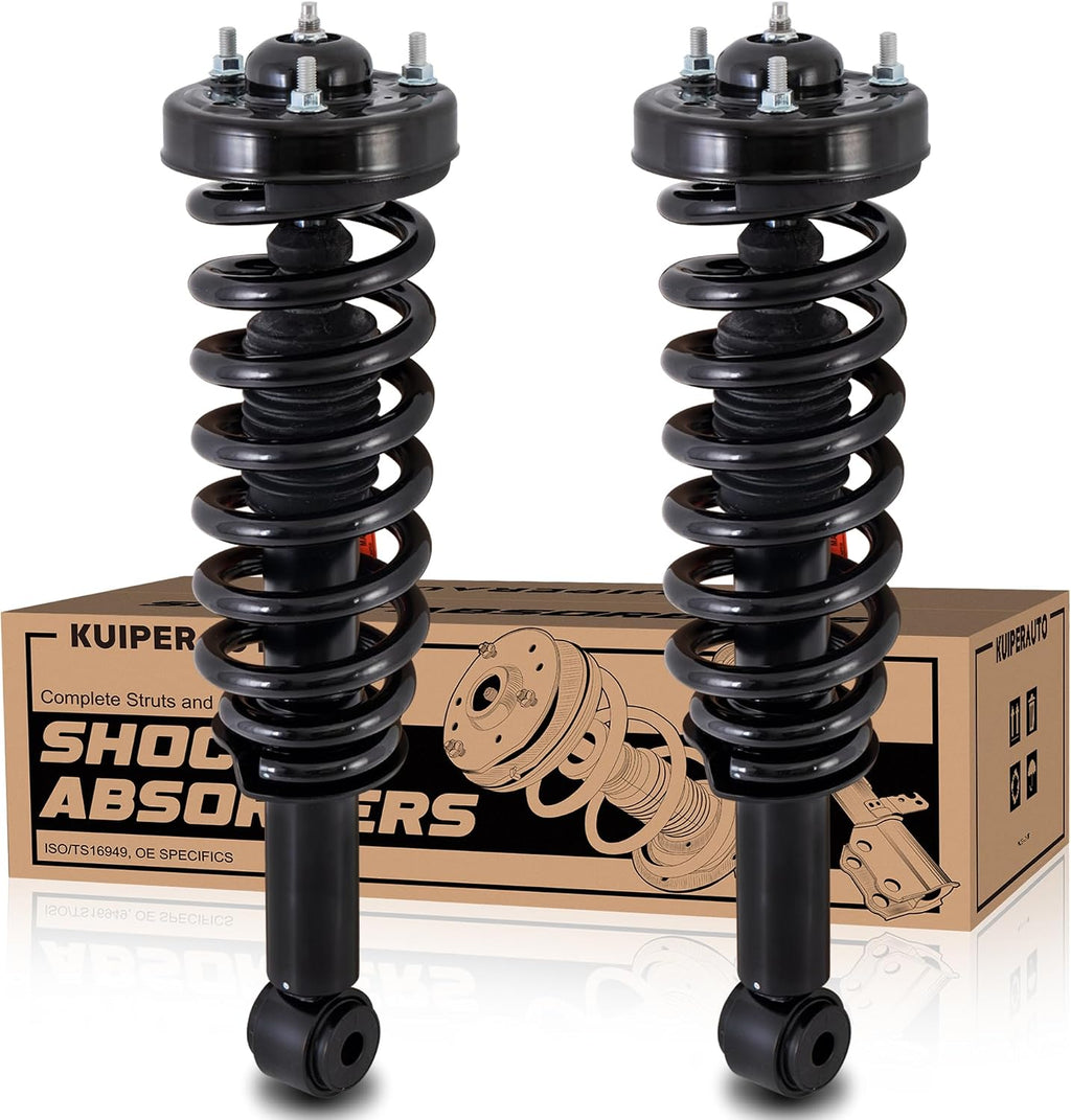 KUIPERAUTO Front Pair Complete Struts Assembly Compatible with 2007-2013 Ford Expedition Lincoln Navigator 171138 Coil Spring Assembly Shock Absorber