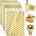 White and Gold Tissue Paper 100 Sheets, 20 X 14 inch for Gift Bags