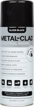 1 Can Aerosol Spray Paint (Gloss Black) 8-S-3313