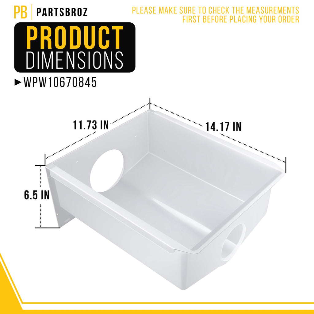 Refrigerator Ice Maker Bucket for Whirlpool ED5VHEXVL03
