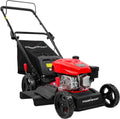 EasyCut 18-Inch 144cc Push Gas Lawn Mower, 3-in-1 Mulch/Bag/Side Discharge, Steel Deck, 6 Height Adjustment