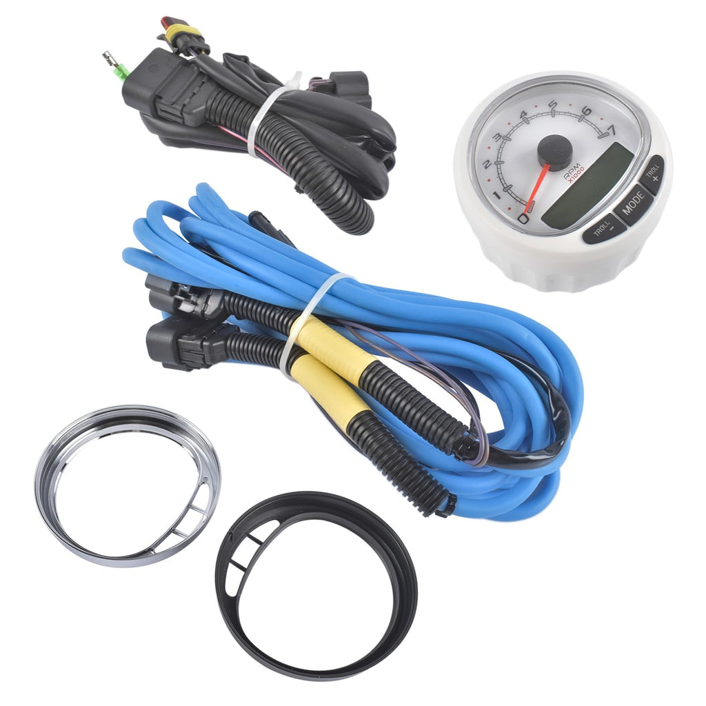 FIVESHOW 7000 RPM Tachometer Kit for Mercury SmartCraft SC1000 Replacement for 2001+ Optimax Outboards 2002+ V-6 EFI Verado fits 555 ECM Mercruiser Mercury Racing OEM 8M0135634 879982T20