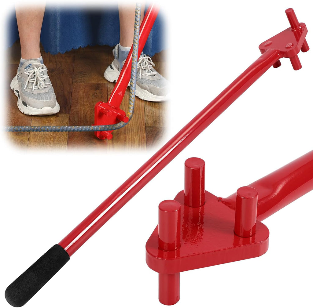 Rebar Bender for 5/8 Inch Bars Manual Bending Machine Rebar Tools Bar Reverse Head for Flat Steel and Steel Rod