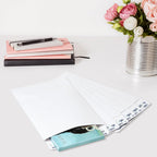 6x9 Self Seal Security Catalog Envelopes 250 Count Small White Envelopes for Mailing, Storage and Organizing