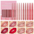 12 Colors Lip Liner, Matte Lip Liner Pencil for Shaping & Sculpting Lips