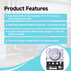 FrigeSwift M814520 Defrost Timer 208-240V 40A Double Dial Commercial Fridge