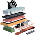 Complete Knife Sharpening Stone Kit, Double-Sided Grit400/1000 & 3000/8000