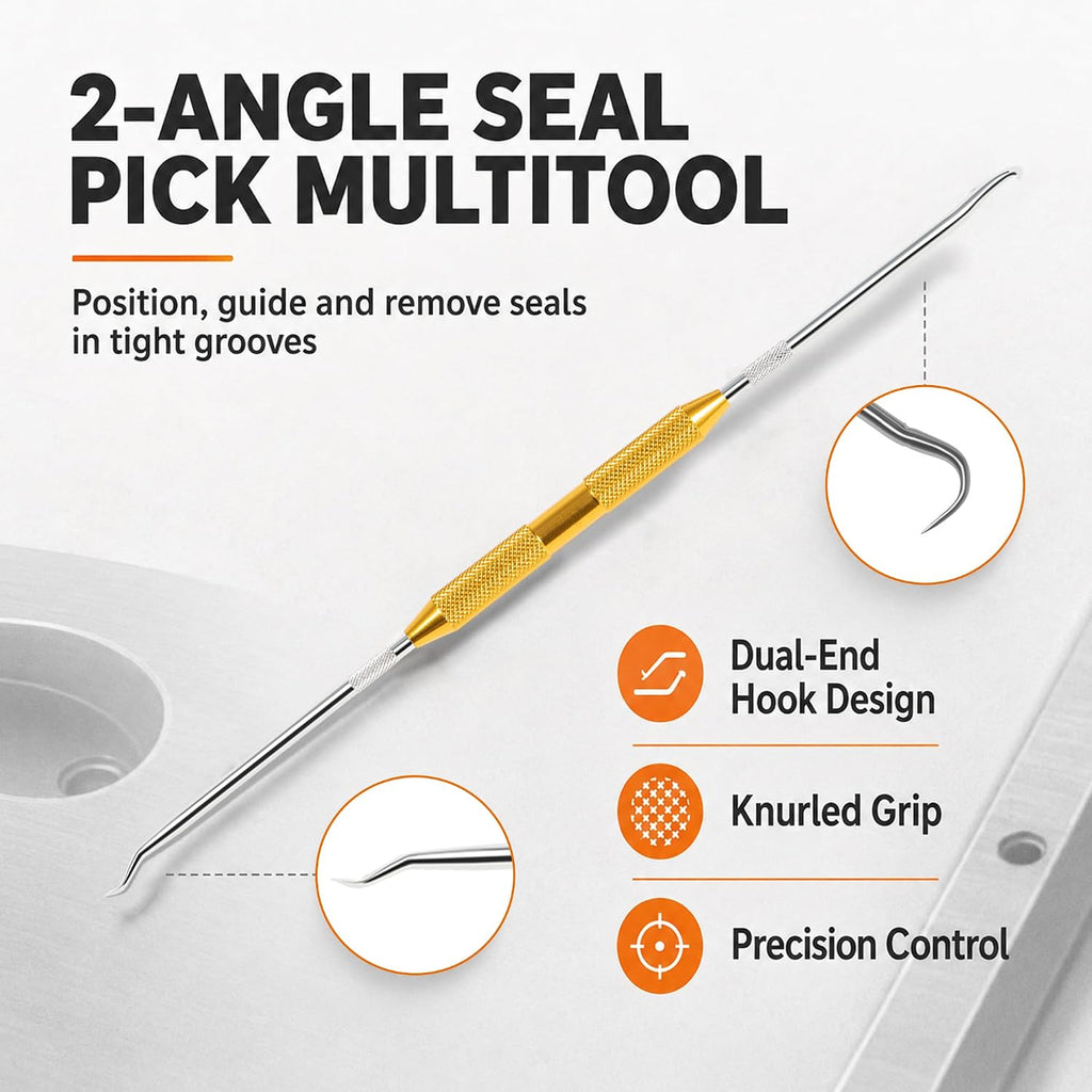 Hydraulic Rod Seal Installer Tool Kit, 4-Size, for 0.7"-6.5" Rods