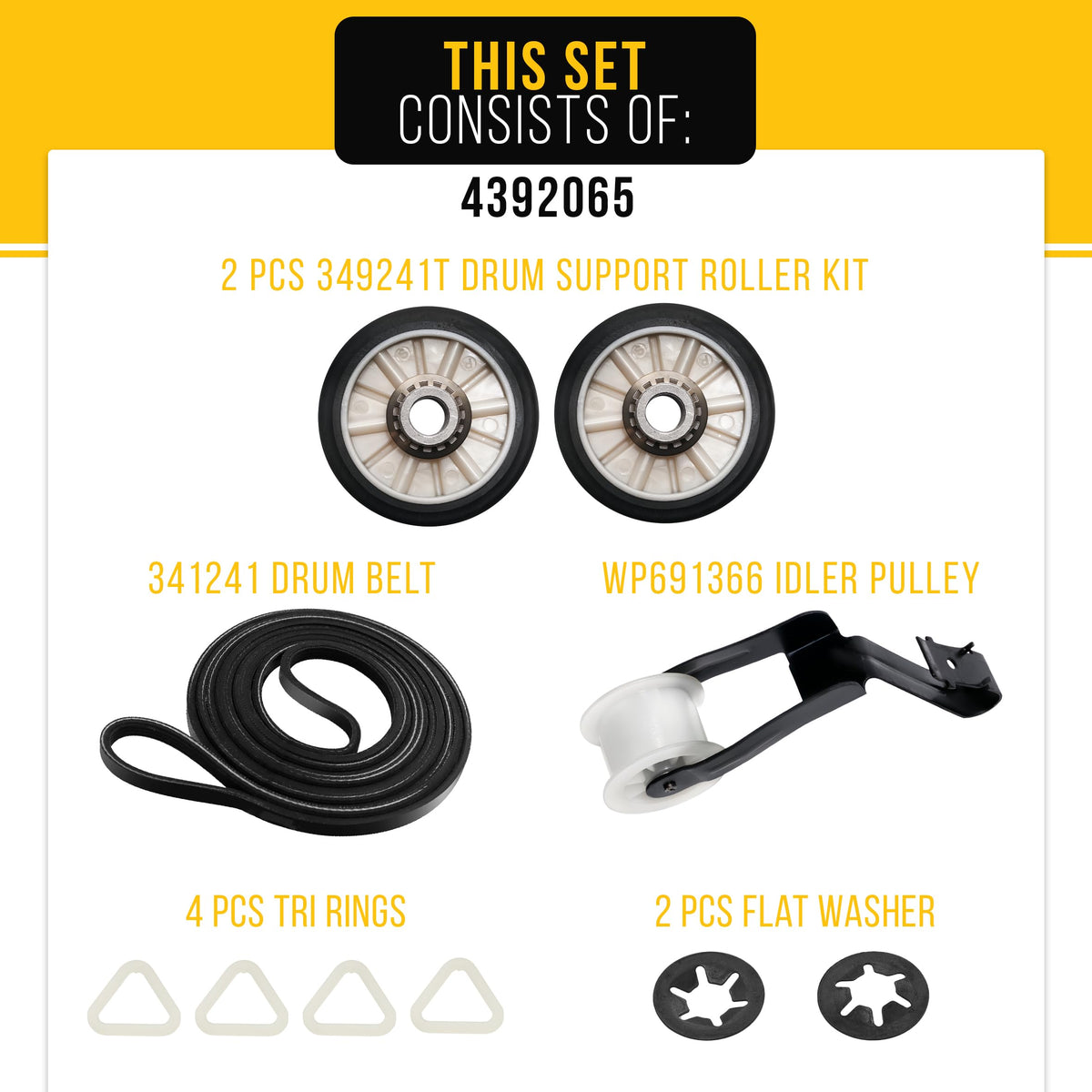 Dryer Repair Kit for Maytag MGD5591TQ0