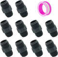 10PCS 1/2" PVC Hex Nipple Fitting