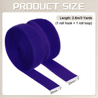 3 Yard Sew on Hook and Loop Strips 1"(25mm) Width Purple