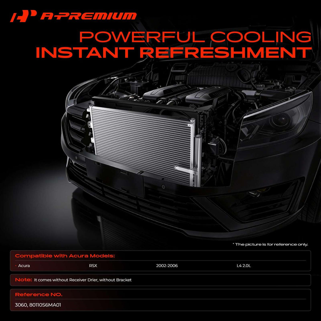 A-Premium Air Conditioning Condenser Compatible with Acura