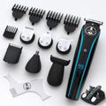 Beard & Hair Trimmer for Men – Self-Sharp Blades USB-C, Waterproof, LED Display Multi-Grooming Kit