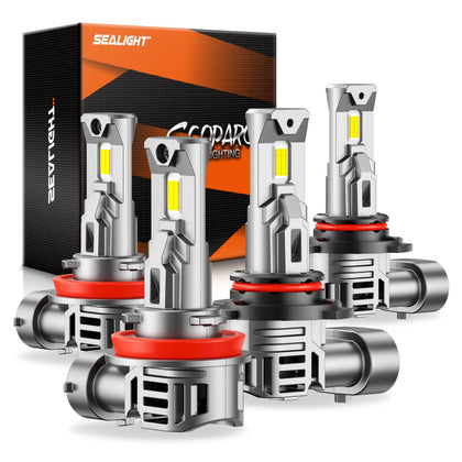 9005 H11 Lights Bulb Combo, 100000LM, 900% More Light, High-Performance Fog and Off-Road Lights, 9005/HB3 H11/H9/H8