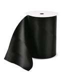 Black Double Faced Satin Ribbon 4 Inch Continuous 5 Yards
