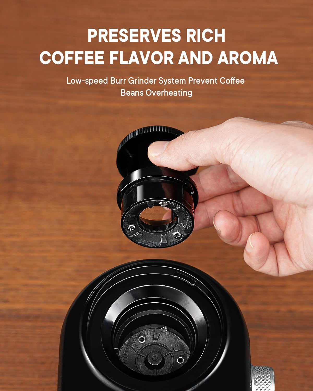 Electric Burr Coffee Grinder 2.0, Automatic Coffee Bean Grinder for Home Use, Adjustable Burr Mill with 16 Precise