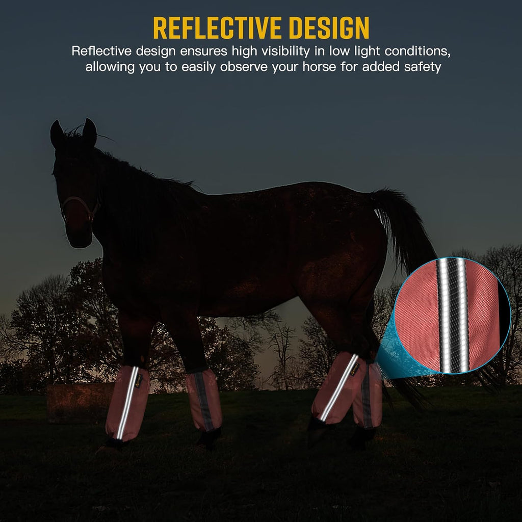 Fly Boots for Horses Set of 4, Universal Size